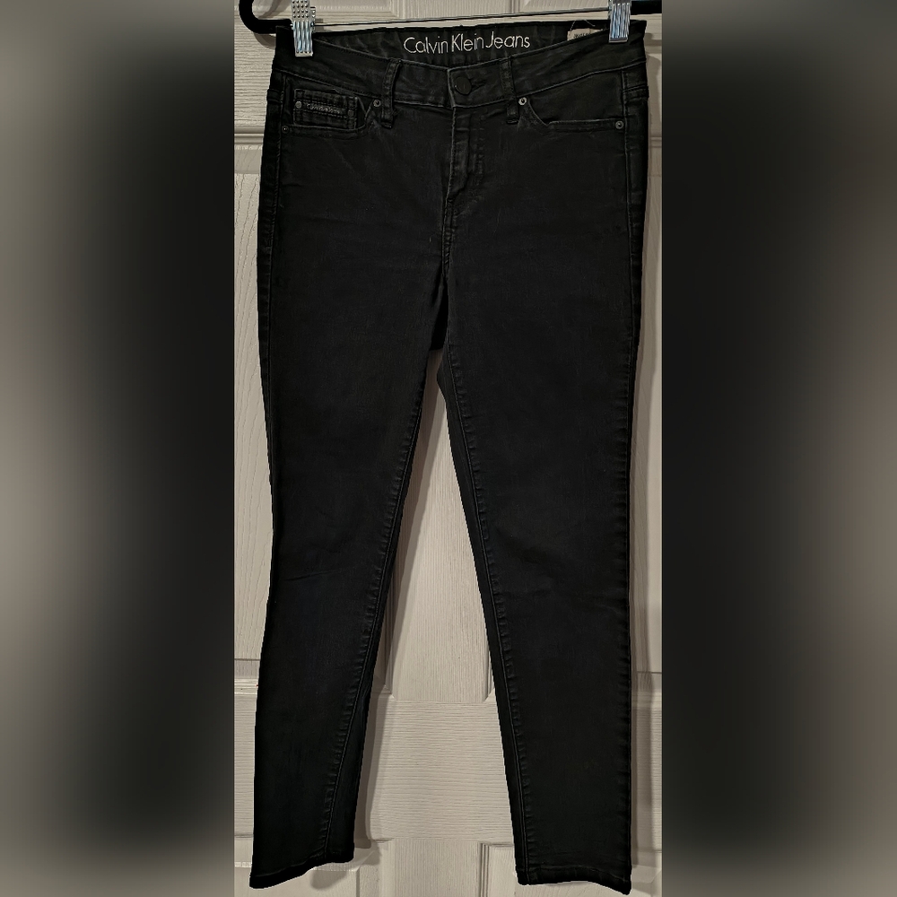 Calvin Klein Sz 27 Women's Black Skinny Ankle Jeans